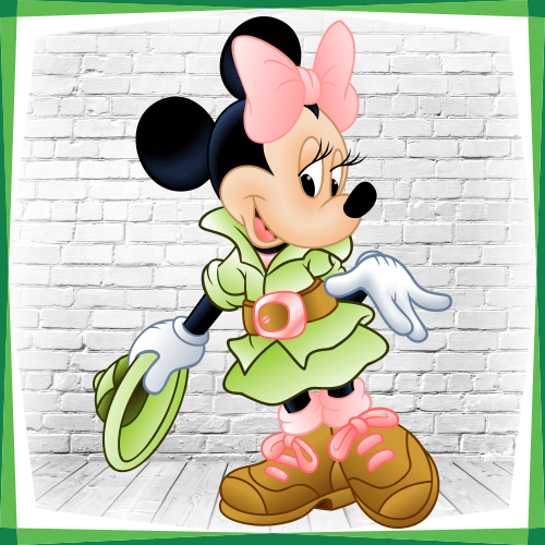 Display MDF Turma do Mickey: Minnie Com Chapéu - Adecore Tecidos
