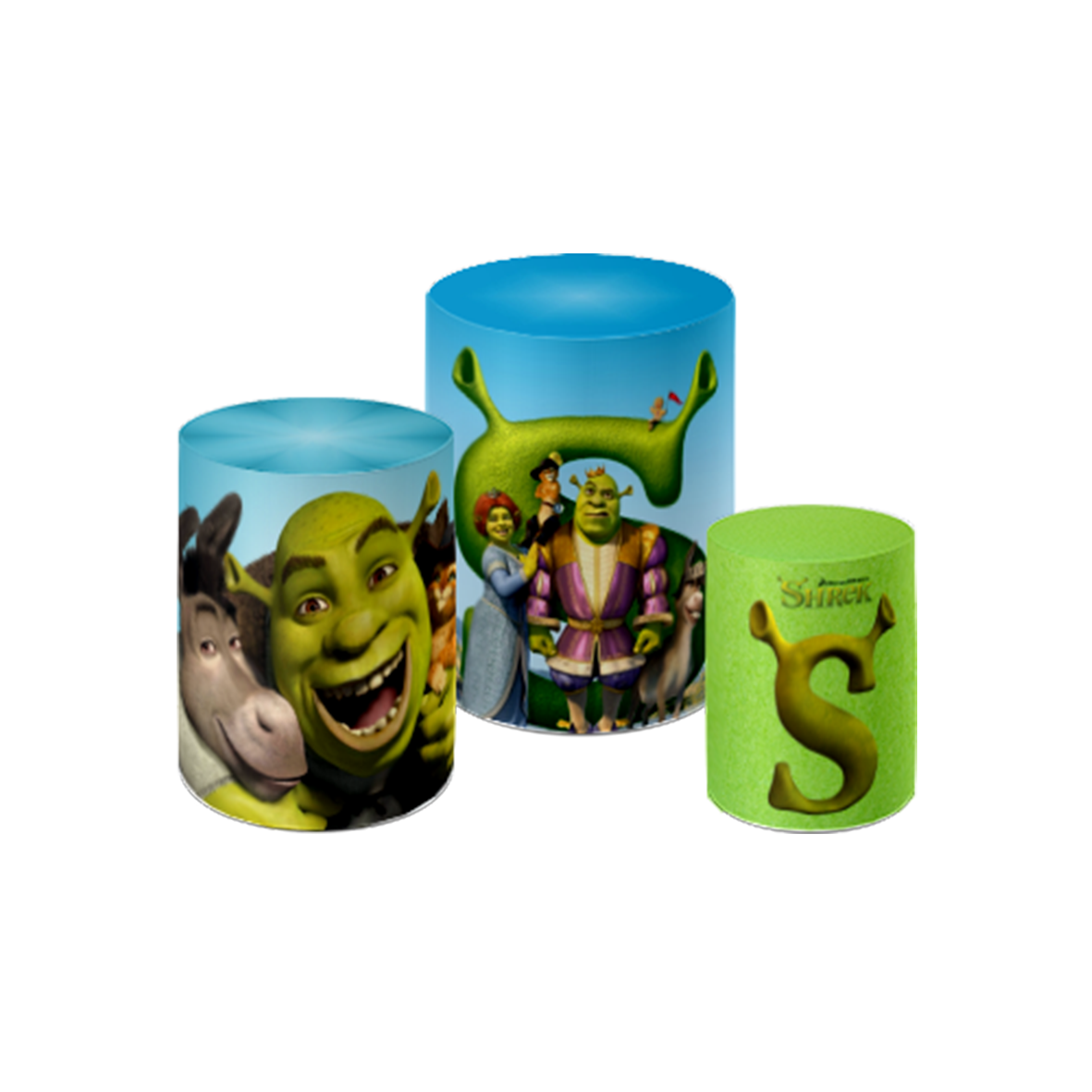 1 DISPLAY PLACA SHREK E FIONA 80CM