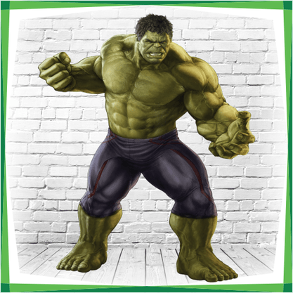 Display MDF Super-Heróis Hulk Bravo
