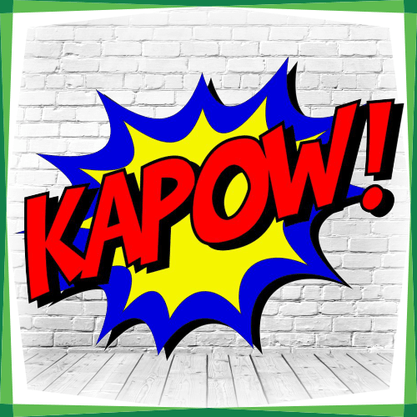 Display MDF Super-Heróis Kapow!