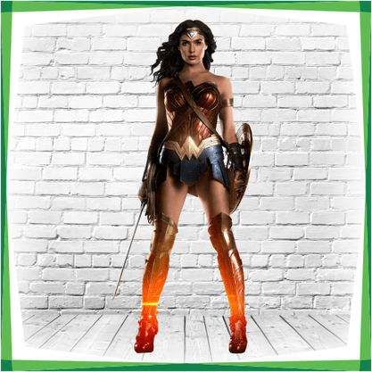 Display MDF Super-Heróis Mulher Maravilha Em Pé