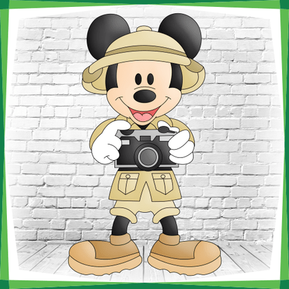 Display MDF Turma do Mickey: Mickey Guia Fotógrafo