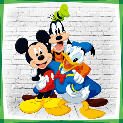 Display MDF Turma do Mickey: Mickey, Pateta, e Pato Donald
