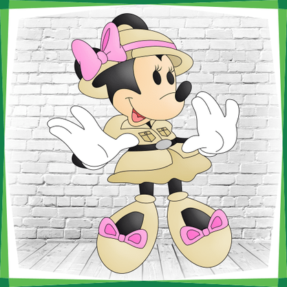 Display MDF Turma do Mickey: Minnie Espantada