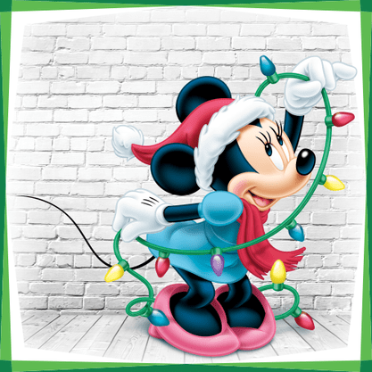 Display MDF Turma do Mickey: Minnie Natalina