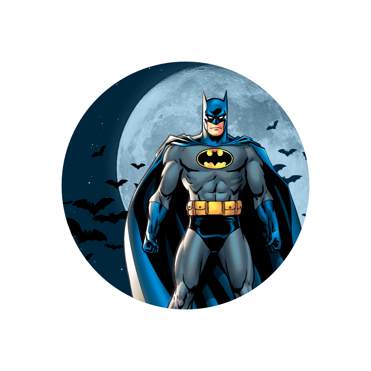 Painel Redondo Batman - Adecore Tecidos