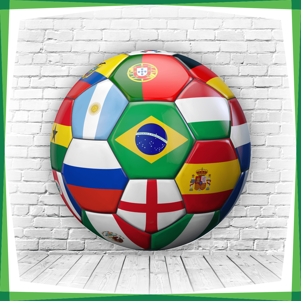 Painel Redondo Bola Copa Do Mundo Brasil - Adecore Tecidos