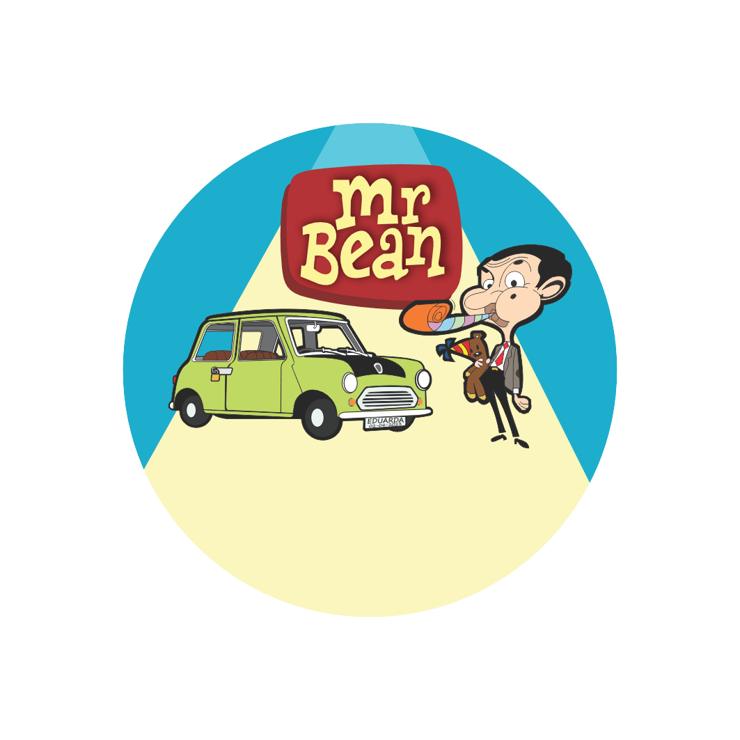 Painel Redondo Mr Bean - Adecore Tecidos