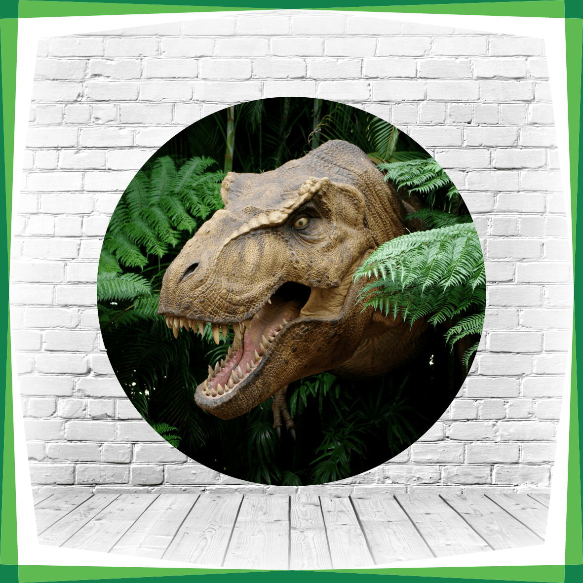 Painel Redondo Dinossauro T-Rex - Adecore Tecidos