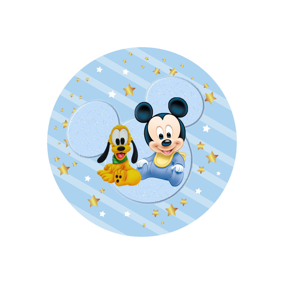 Painel Redondo Mickey - Adecore Tecidos