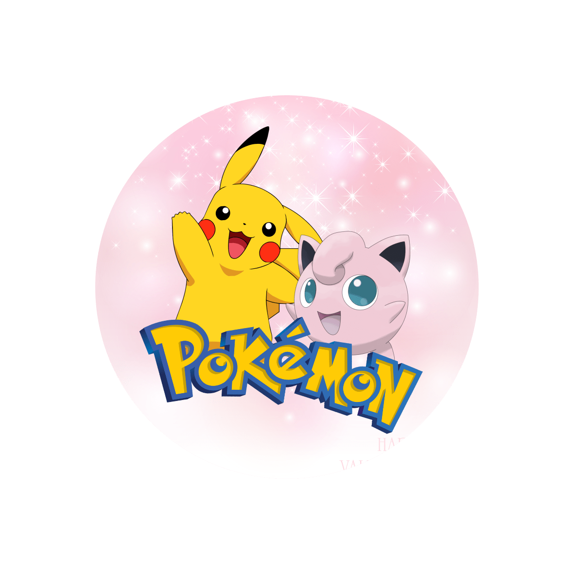Painel Redondo Pokemon - Adecore Tecidos