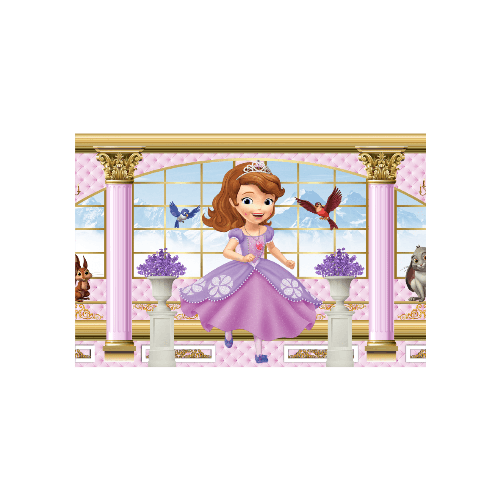 Painel Redondo Princesa Aurora - Adecore Tecidos