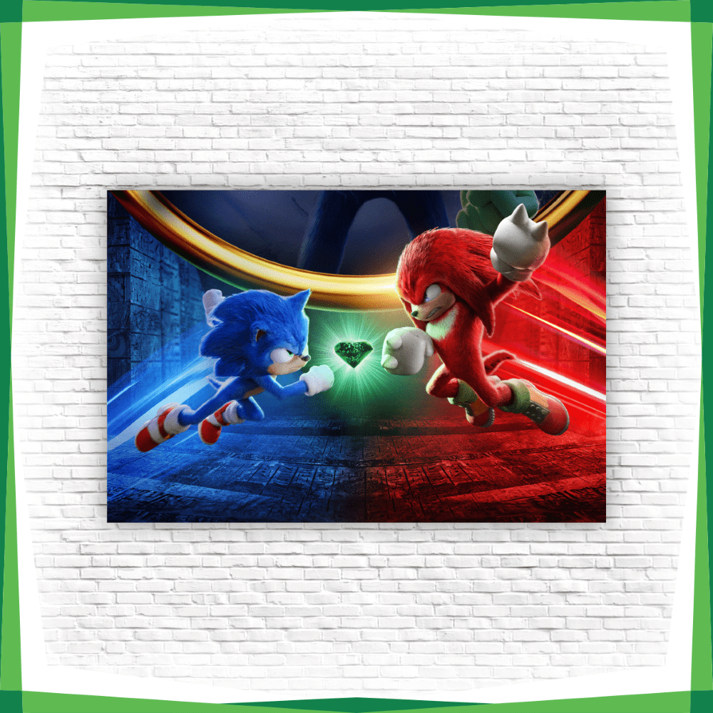 Painel Redondo Sonic Correndo - Adecore Tecidos