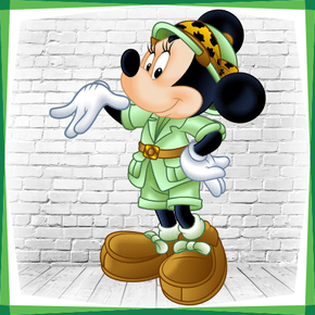 Display MDF Turma do Mickey: Minnie Com Chapéu - Adecore Tecidos