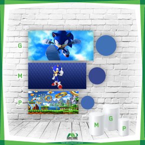 Kit Painel Sonic + 3 Capa Cilindro Veste Fácil