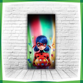 Painel Retangulo Ladybug Catnoir - Adecore Tecidos