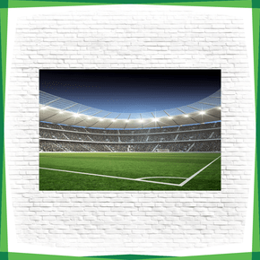 Painel Redondo Champions League Futebol - Adecore Tecidos