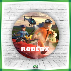 Painel Redondo Roblox Menina - Adecore Tecidos