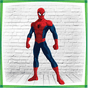 Display MDF Super-Heróis Homem-Aranha Encarando