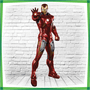 Display MDF Super-Heróis Homem de Ferro