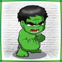 Display MDF Super-Heróis Mini Hulk