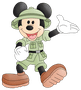 Display MDF Turma do Mickey: Mickey Guia Roupa Verde