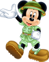 Display MDF Turma do Mickey: Mickey Saudando Com os Braços