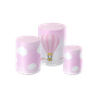 Kit Capa Para Cilindros Balões Rosa