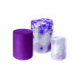 kit capa para cilindros borboleta floral roxo