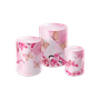 kit capa para cilindros borboleta rosa flor