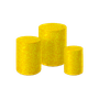 Kit capa para cilindros glitter amarelo
