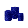 kit capa para cilindros glitter azul roial