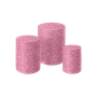 kit capa para cilindros glitter rosa