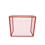 Mesa tela vermelho dobrável com tampo em madeira 100x50x85cm