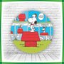 Painel Redondo Snoopy