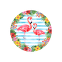 painel sublimado flamingo floral