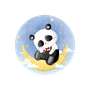 painel sublimado panda