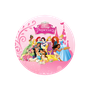Painel Redondo Princesas Disney