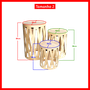 Trio de cilindros em MDF cru Provençal